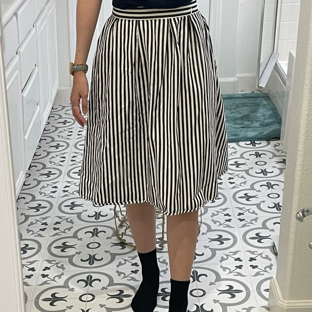 Forever 21 Stripe MIDI Skirt